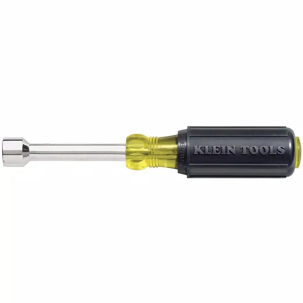 Klein Tools 1/2 in. Nut Driver with 3 in. Hollow Shaft and Cushion Grip Handle