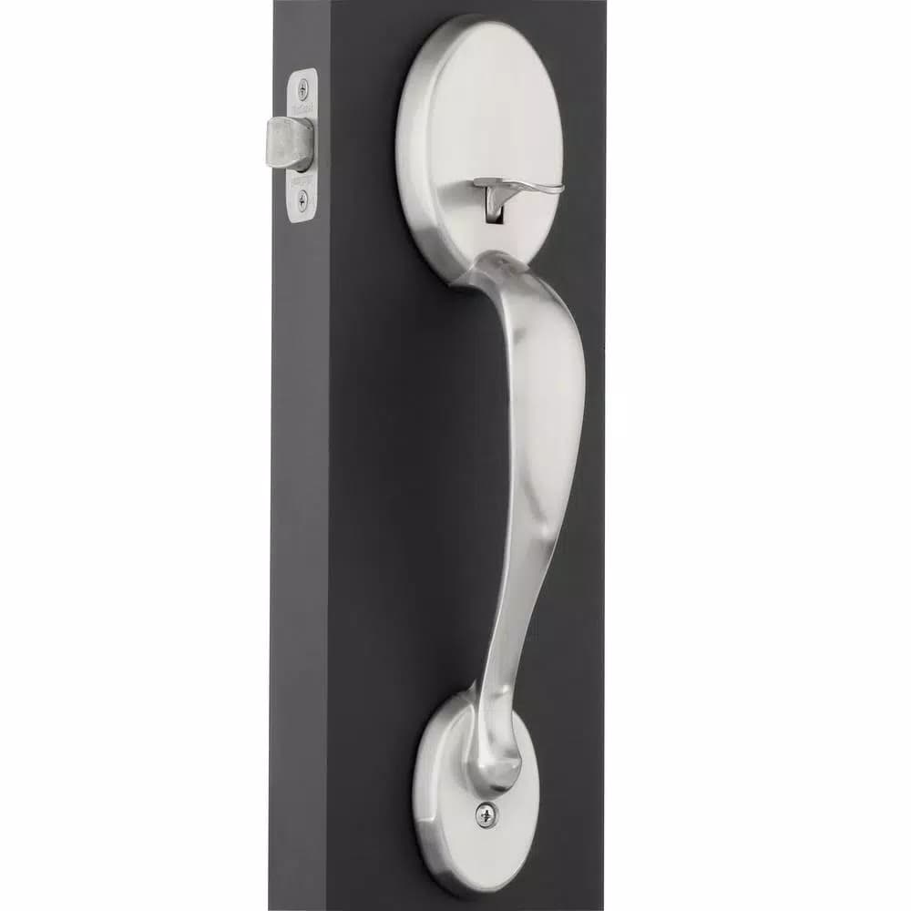 Kwikset Signature Series Chelsea Satin Nickel Left-Handed Tustin Door Lever