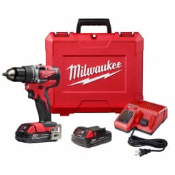 Milwaukee M18 1/2 in. Compact Brushless Cordless Drill/Driver Kit with (2) 2.0 Ah Batteries, Charger and Case thumbnail 1