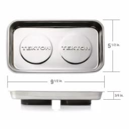 TEKTON 9-1/2 Inch Rectangle Magnetic Parts Tray thumbnail 5