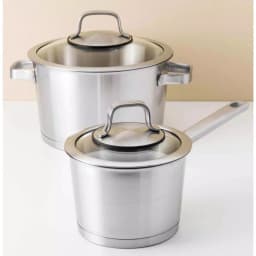 BergHOFF Essentials Manhattan 10-Piece Stainless Steel Cookware Set with Glass Lids, Induction Ready thumbnail 3