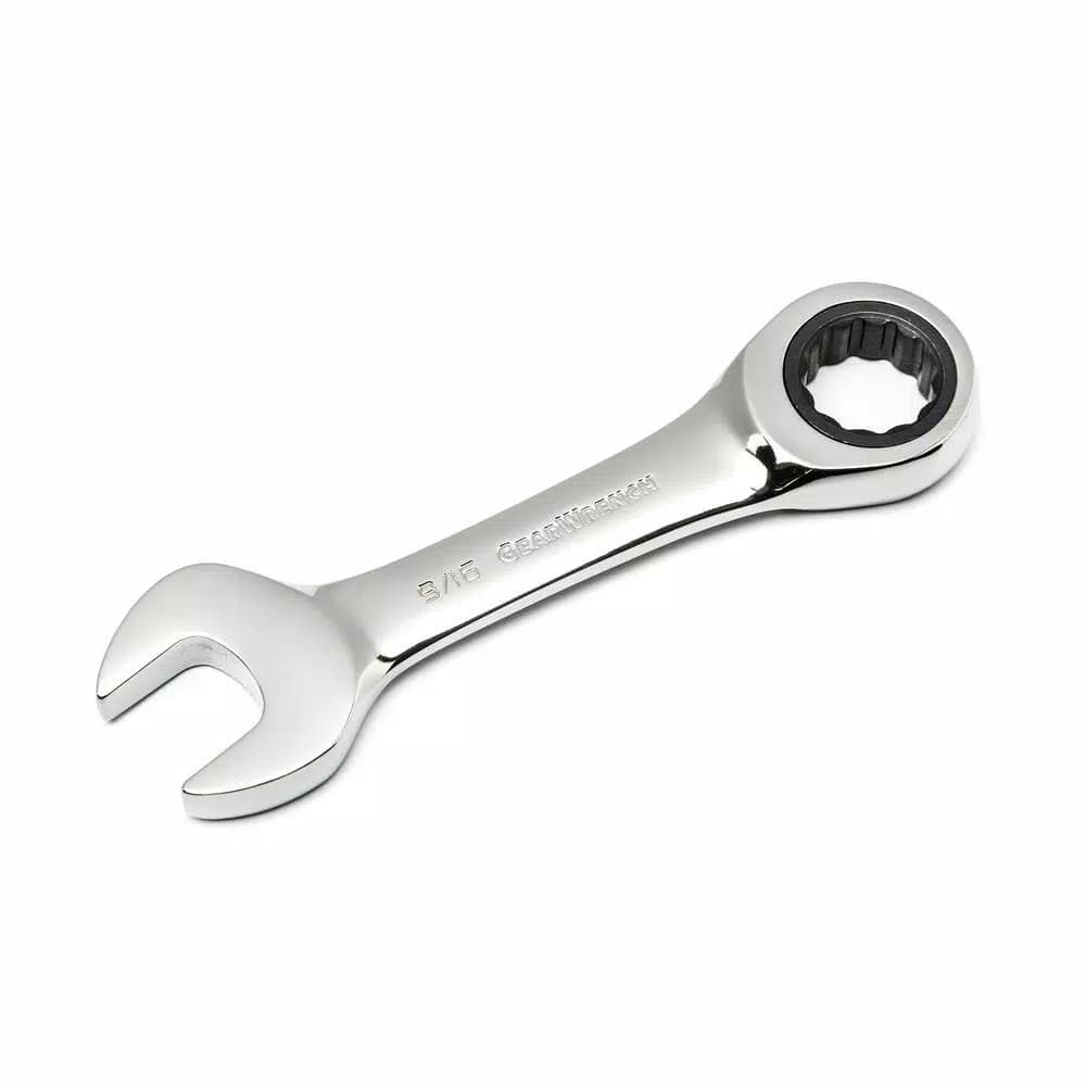 GearWrench 7-Piece SAE Stubby Combination Ratcheting Wrench Set