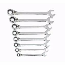 GearWrench 8-Piece Metric Reversible Combination Ratcheting Wrench Set thumbnail 1