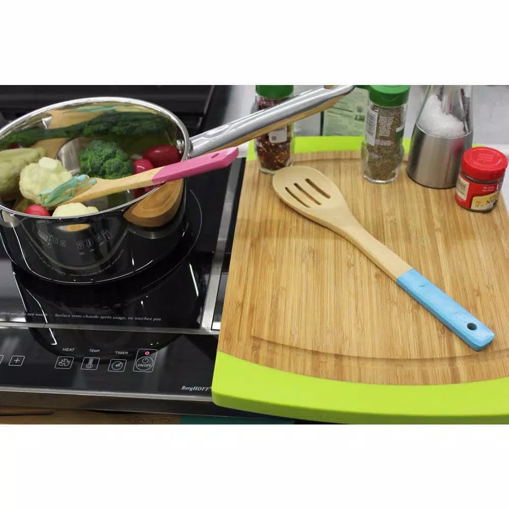 BergHOFF 10-Piece Bamboo Utensil and Stainless Steel Measuring Cup Set