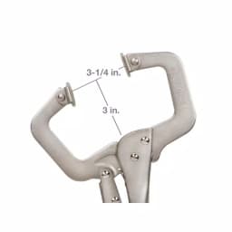 TEKTON 11 in. Swivel Pad Locking C-Clamp thumbnail 2