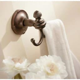 Moen Gilcrest Double Robe Hook, Oil Rubbed Bronze thumbnail 2