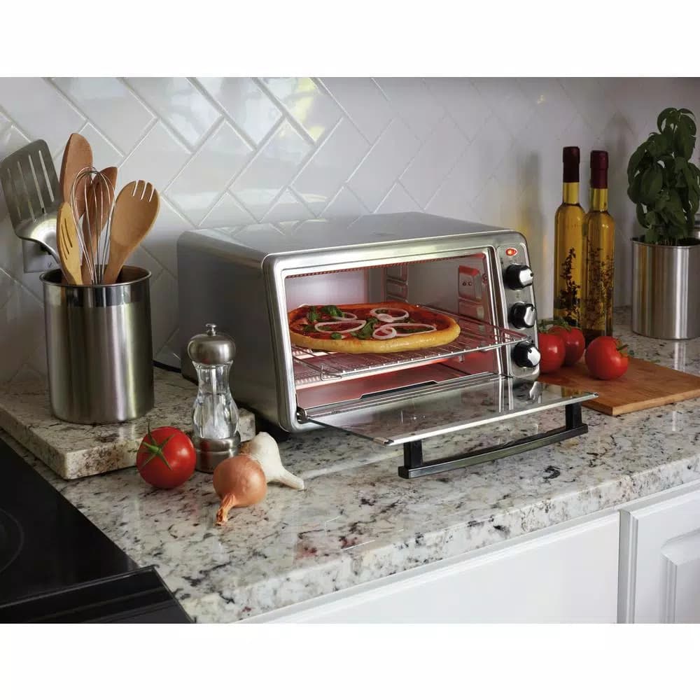 Hamilton Beach 1440-Watt 6-Slice Stainless Steel Countertop Toaster Oven