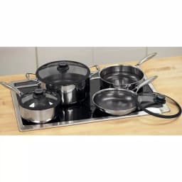 Black Cube 7-Piece Stainless Steel Nonstick Hybrid Cookware Set thumbnail 9