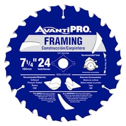 Avanti Pro 7-1/4 in. 24-Tooth Carbide Framing Circular Saw Blade thumbnail 1