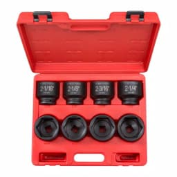 TEKTON 3/4 in. Drive 6-Point Shallow Impact Socket Set, 8-Piece thumbnail 1
