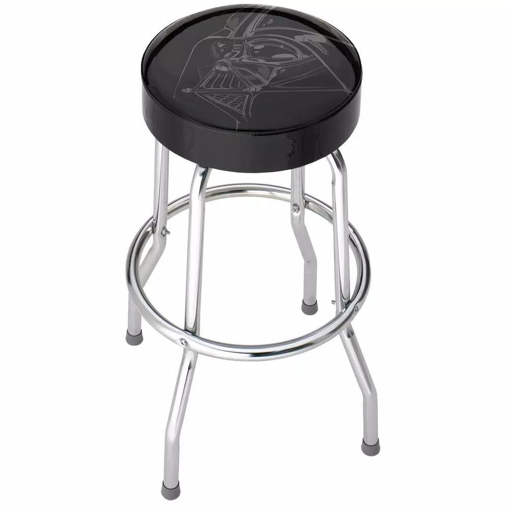 Plasticolor Star Wars Darth Vader Officially Licensed Garage Stool with Chrome Steel Construction
