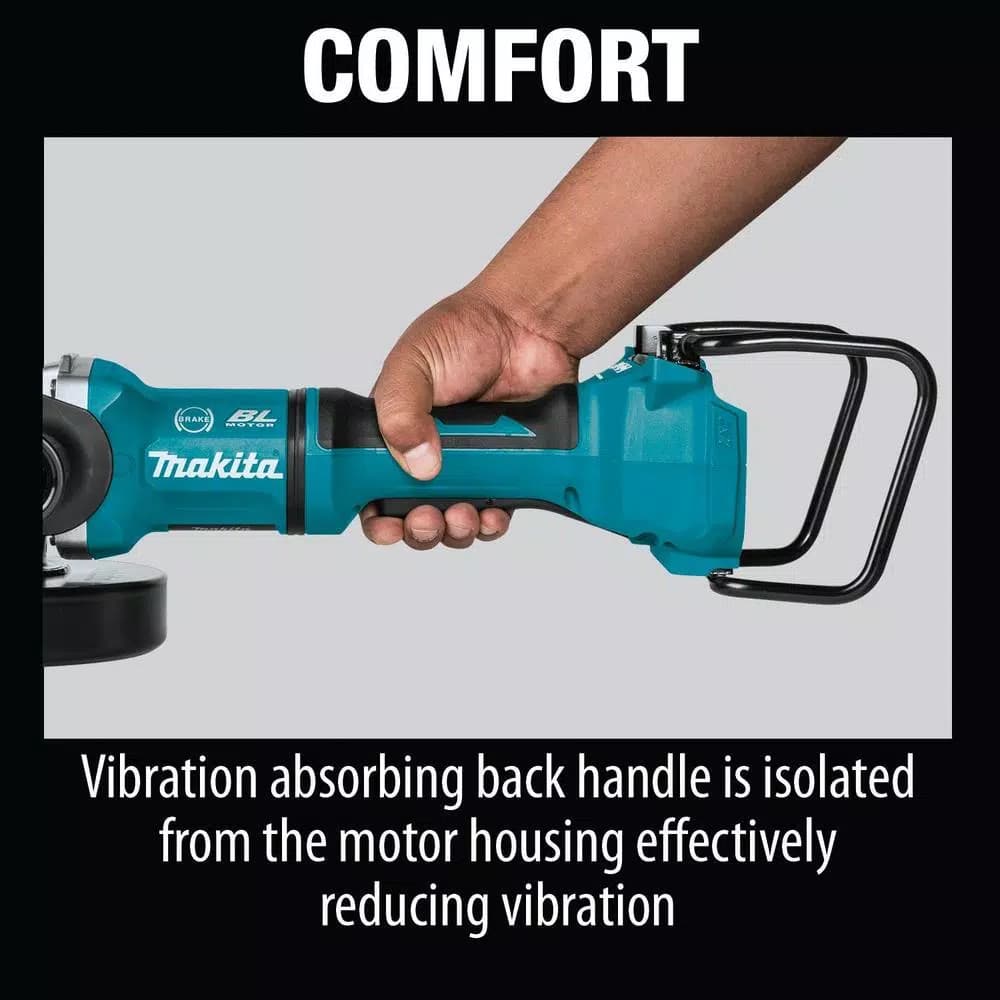 Makita 18V X2 LXT 36V Brushless 9 in. Paddle Switch Angle Grinder - Tool Only
