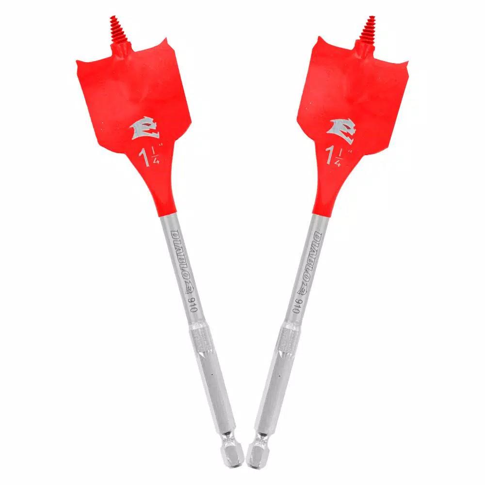 Diablo SPEEDemon Spade Bit, 1-1/4 in. x 6 in. (2-Pack)