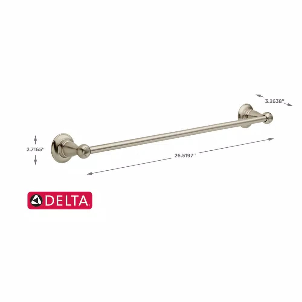 Delta Porter 24 in. Towel Bar, Brushed Nickel