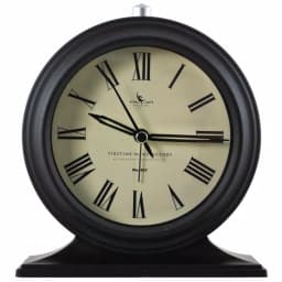 FirsTime Antollini 5 in. Analog Tabletop Clock - Black thumbnail 2