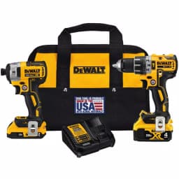 DEWALT 20V MAX XR Brushless Hammer Drill and Impact Driver Combo Kit with Bonus Reciprocating Saw thumbnail 2