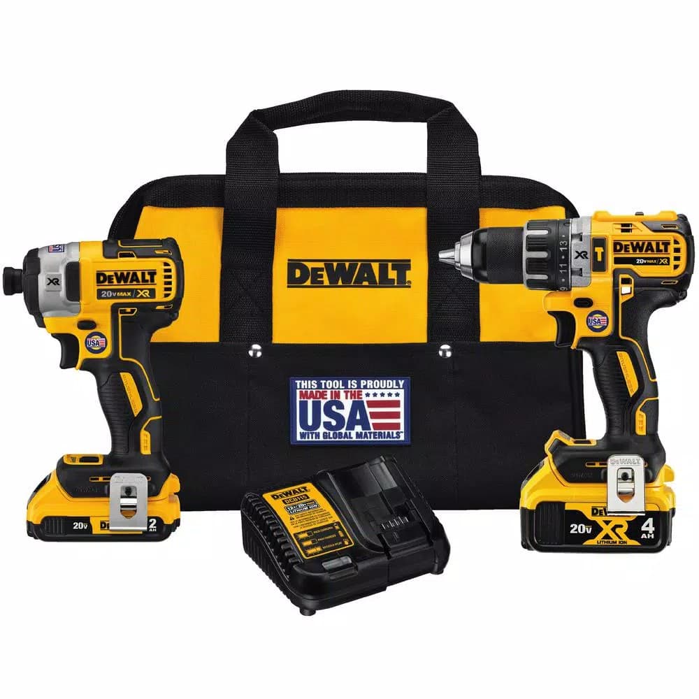 DEWALT 20V MAX XR Brushless Hammer Drill and Impact Driver Combo Kit with Bonus Reciprocating Saw