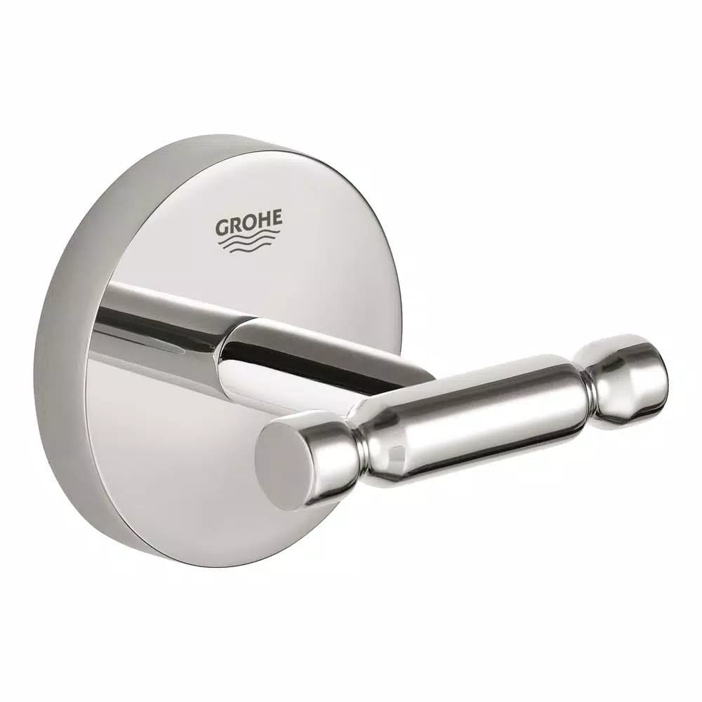 GROHE BauCosmopolitan Wall-Mount Robe Hook, StarLight Chrome
