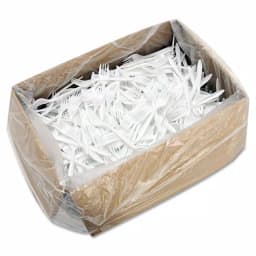 DART Mediumweight White Polypropylene Disposable Forks, 1000 Count Case thumbnail 3