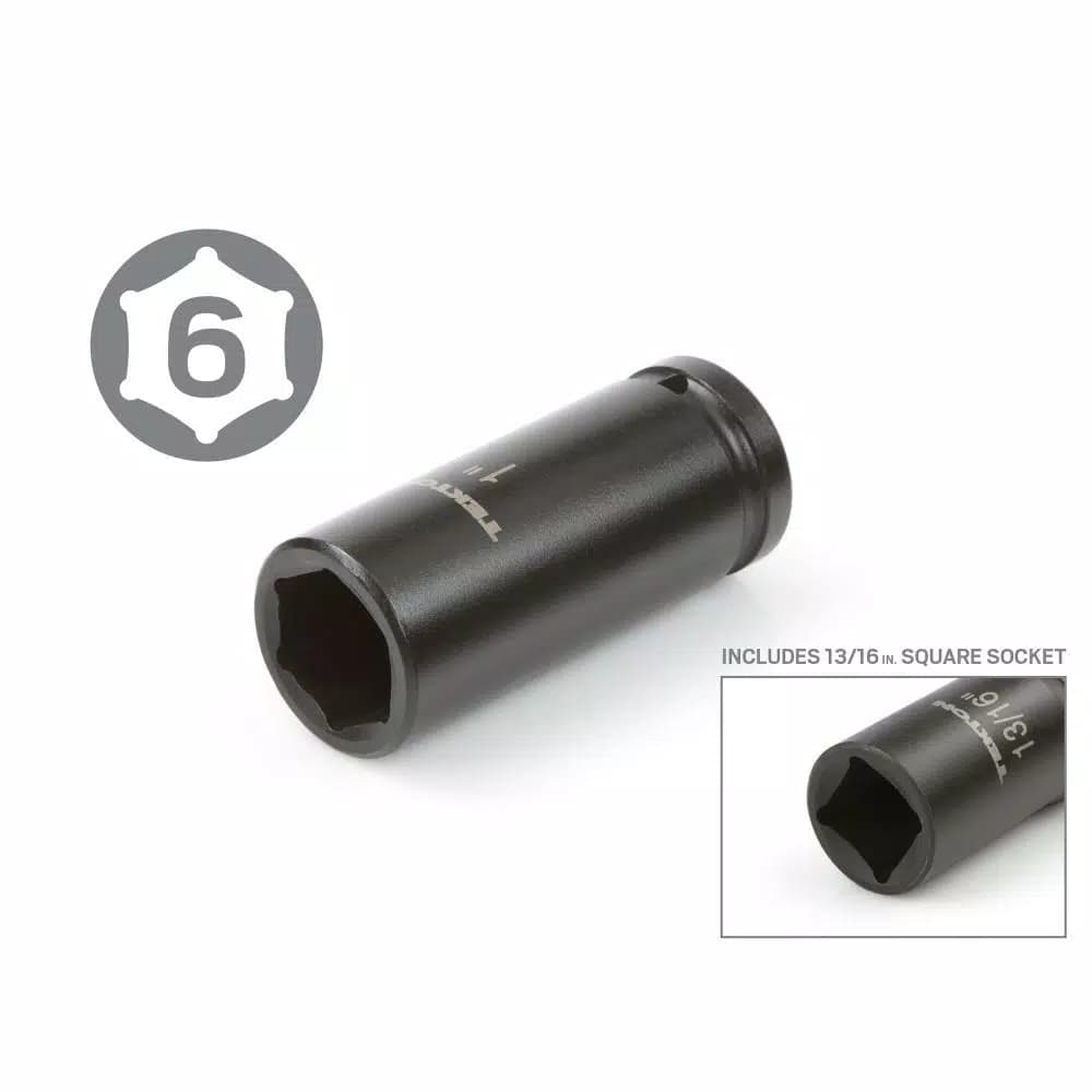 TEKTON 22-Piece 3/4 in. Drive Deep Impact Socket Set, 7/8 to 2 in.