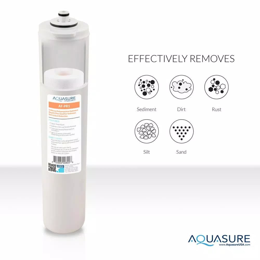 Aquasure Premier Series Stage 1 & 2 Replacement Reverse Osmosis Pre-Filtration Cartridges