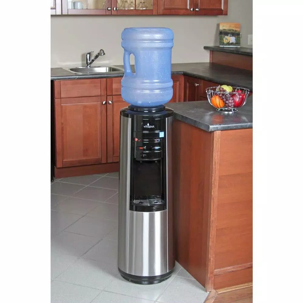 VITAPUR Stainless Steel Top Load Water Cooler Dispenser with Kettle Feature, Hot/Room/Cold