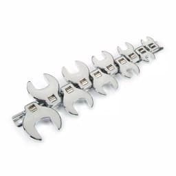 TEKTON 10-Piece 3/8 in. Drive Metric Crowfoot Wrench Set, 10-24 mm thumbnail 2