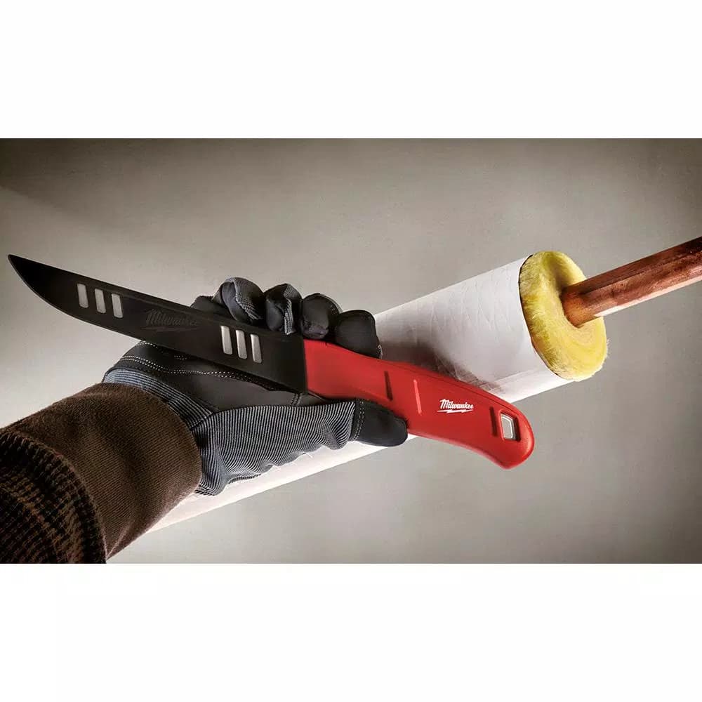 Milwaukee 6 in. Smooth Blade Insulation Knife with Stainless Steel Blade