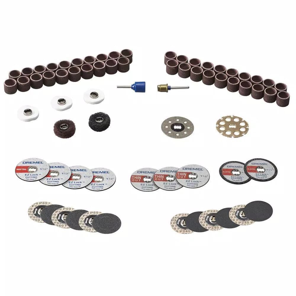Dremel EZ Lock All-Purpose Rotary Tool Accessory Storage Kit, 70-Piece