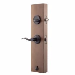 Copper Creek Heritage Tuscan Bronze Door Handleset with Waverlie Lever Trim thumbnail 4