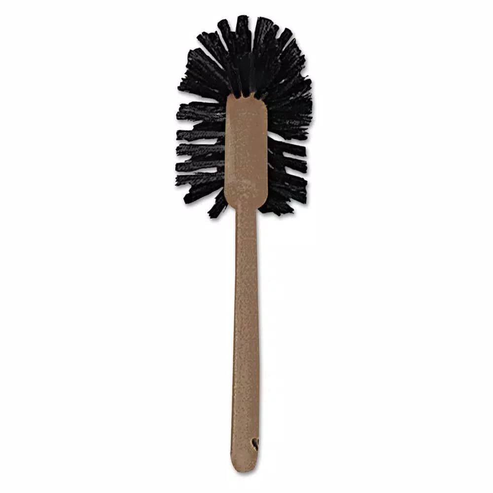Rubbermaid Commercial Products Rubbermaid Commercial 17 in. Toilet Bowl Brush with Plastic Handle, Brown