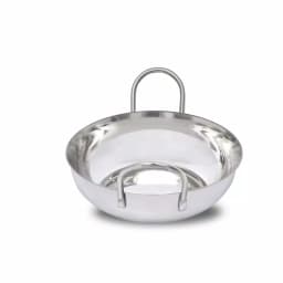 Unbranded 0.50 qt. Stainless Steel Balti Pan with Easy-Grip Handles thumbnail 2