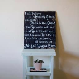 Unbranded Boulder Innovations "I Still Believe In Amazing Grace" 16 x 19 in. Printed Wood Wall Art Sign thumbnail 1