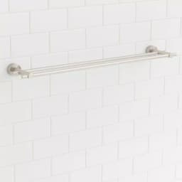Glacier Bay Innburg 24 in. Double Towel Bar, Brushed Nickel thumbnail 5
