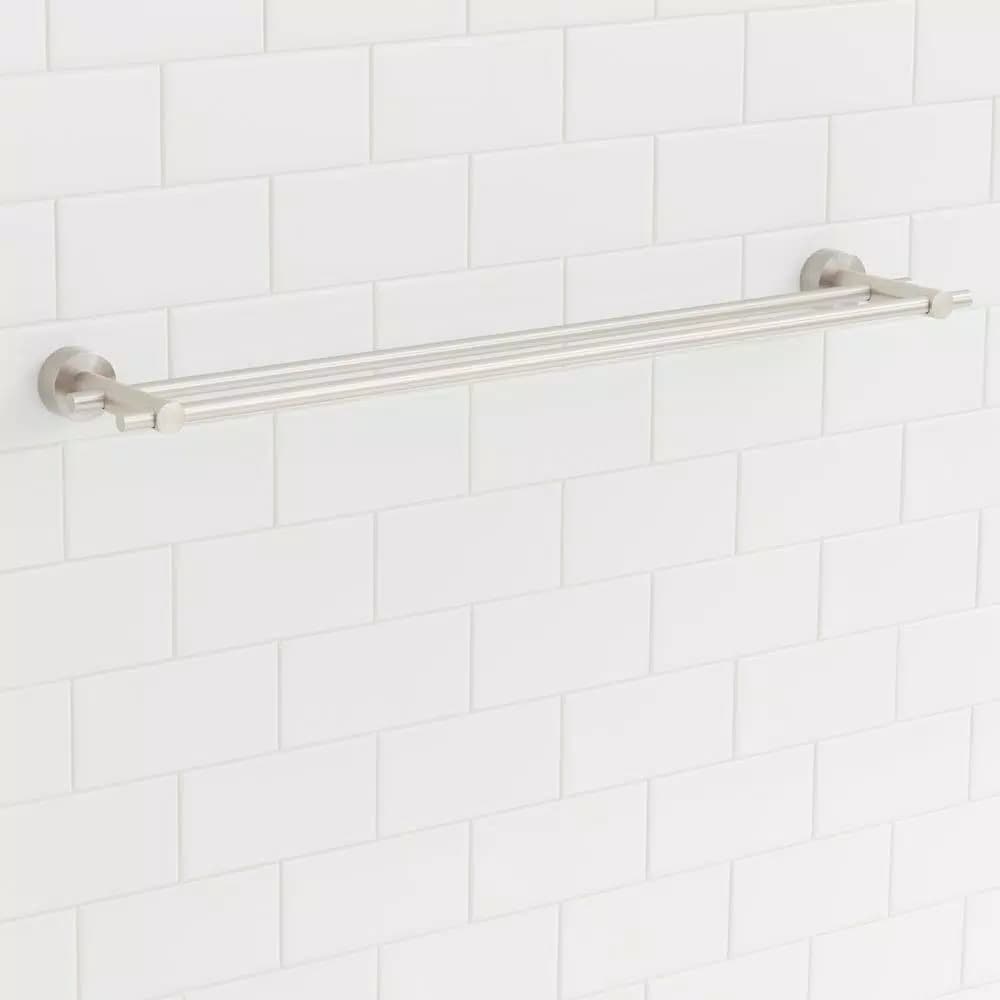 Glacier Bay Innburg 24 in. Double Towel Bar, Brushed Nickel