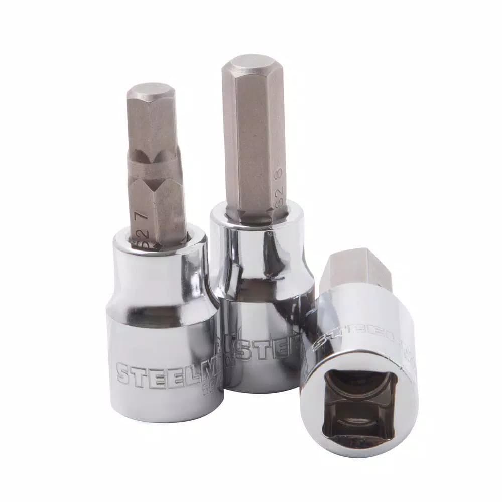 Steelman 7-Piece 3/8 in. Drive Metric Hex Bit Socket Set