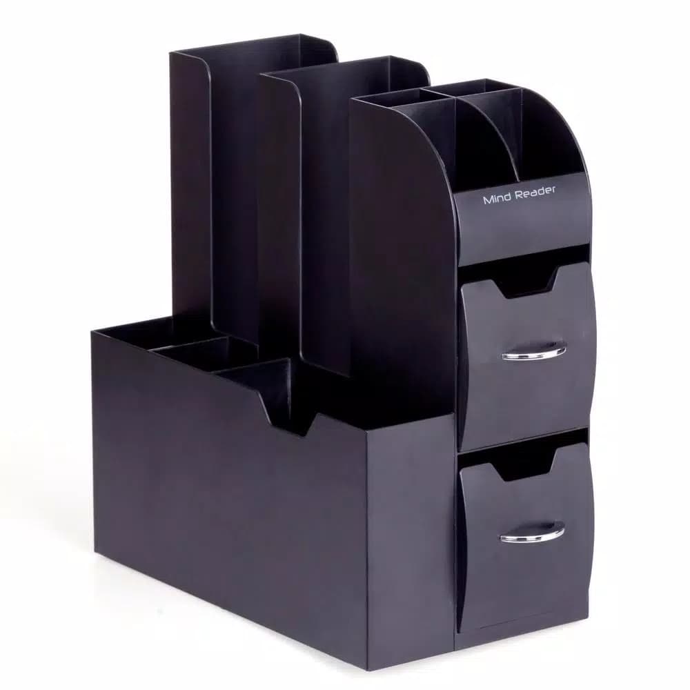 Mind Reader All-in-One Black K-Cup Storage Organizer and Napkin Holder