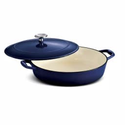 Tramontina Gourmet 4 Qt. Enameled Cast Iron Braising Pan with Lid thumbnail 1