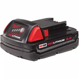 Milwaukee M18 REDLITHIUM 2.0 18V 2.0Ah Compact Lithium-Ion Battery Pack (8-Pack) thumbnail 2