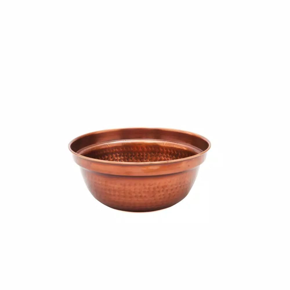 Old Dutch 1 Qt. Round Antique Copper Chafing Dish with Black Iron Stand