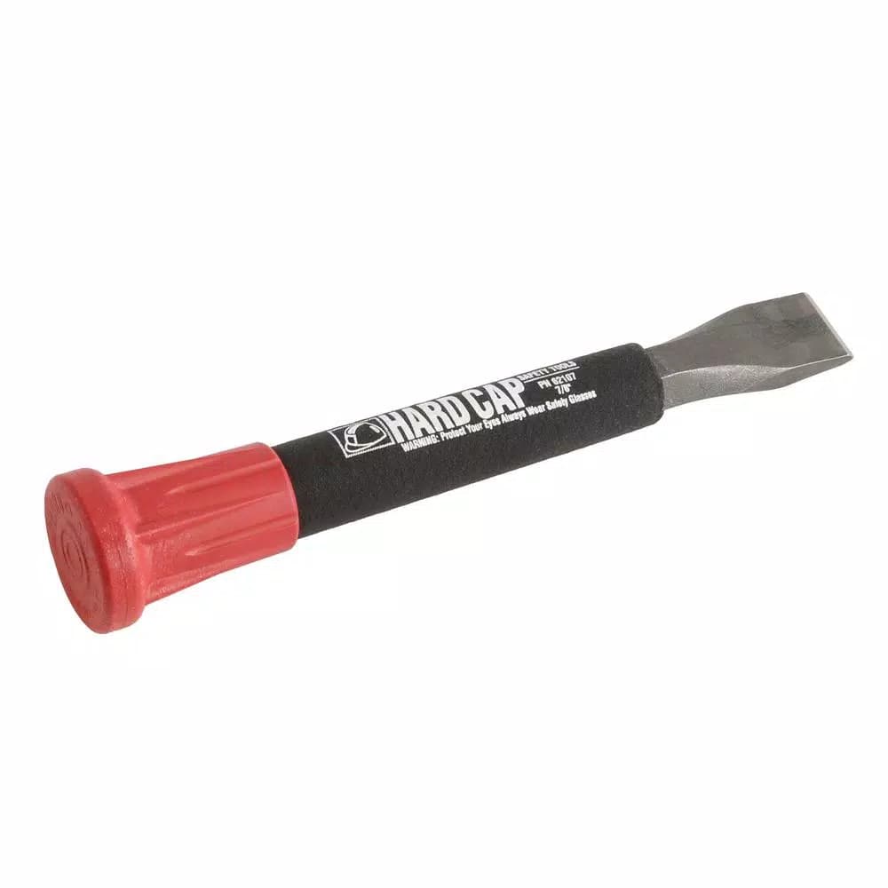 Mayhew HardCap 7/8 in. x 8.5 in. Alloy Steel Chisel with Patented Polymer Cap