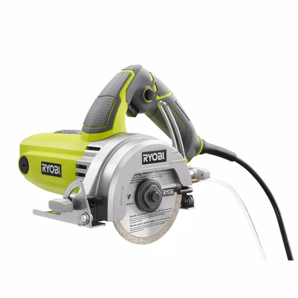 RYOBI 4 in. Handheld Wet Tile Saw, 12 Amp Corded Power Tool