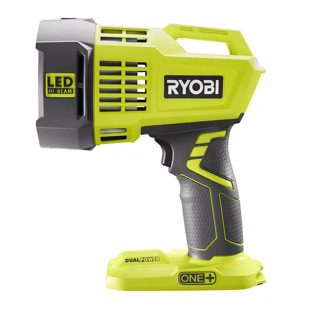 RYOBI 18V ONE+ Hybrid LED Spotlight with 12V Automotive Cord, 2500 Lumens