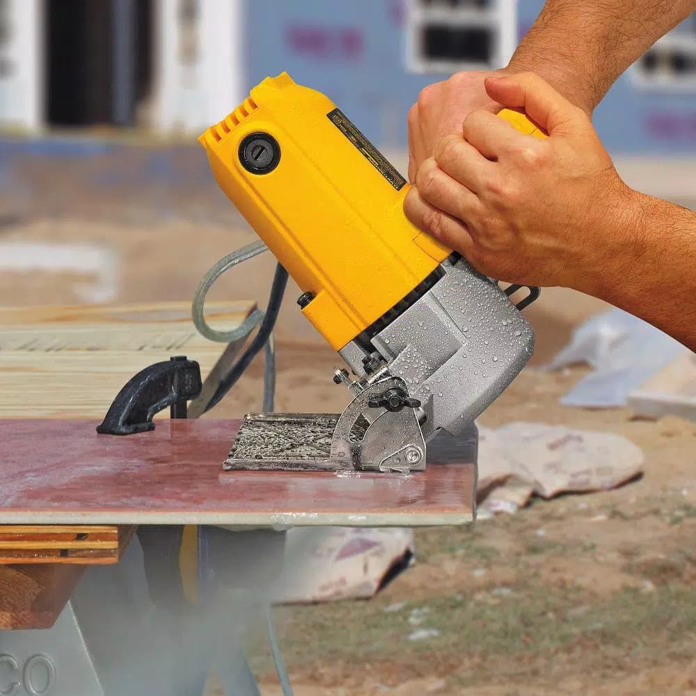 DEWALT 4-3/8 in. Wet/Dry Handheld Tile Cutter, 10.8 Amp