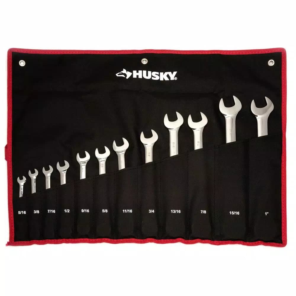 Husky Master SAE Flex Head Ratcheting Wrench Set, 12-Piece