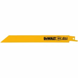 DEWALT 8 in. 18 TPI Demolition Reciprocating Saw Blade, Bi-Metal, 5-Pack thumbnail 4