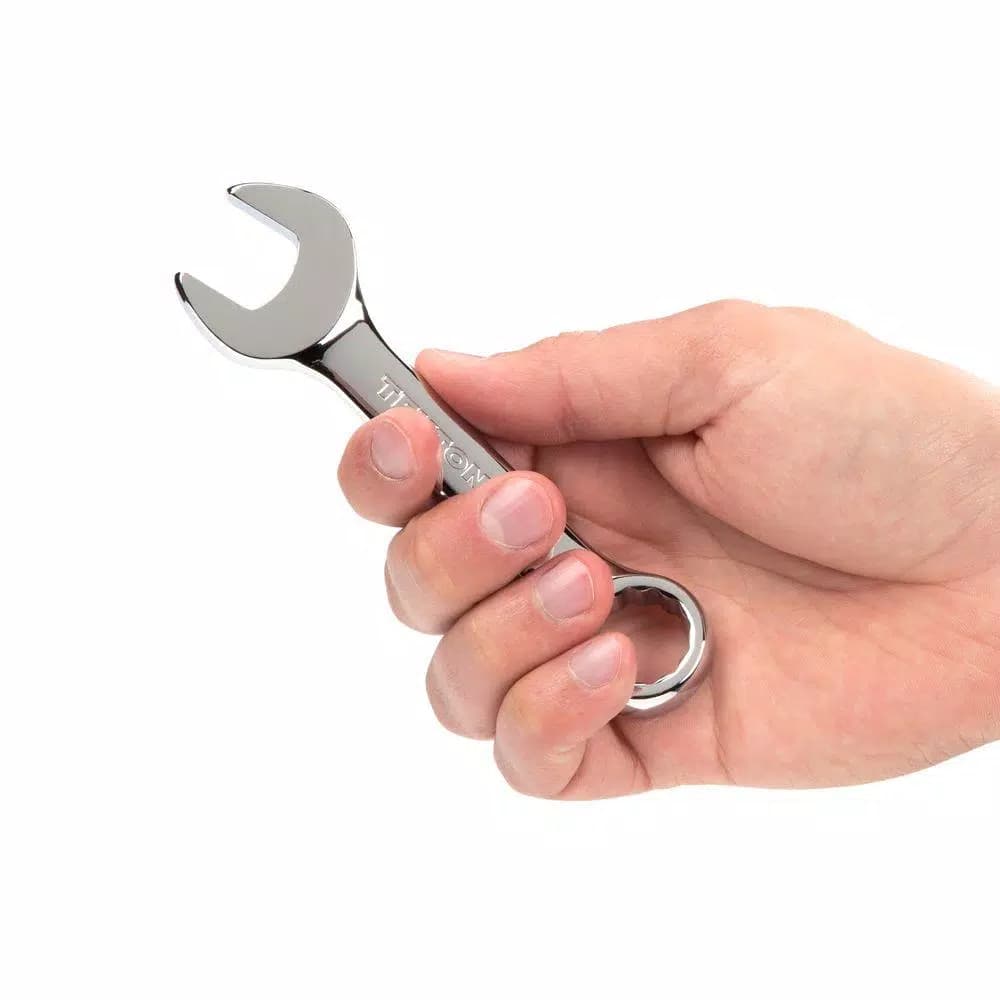 TEKTON 18 mm Stubby Combination Wrench, Chrome Vanadium Steel