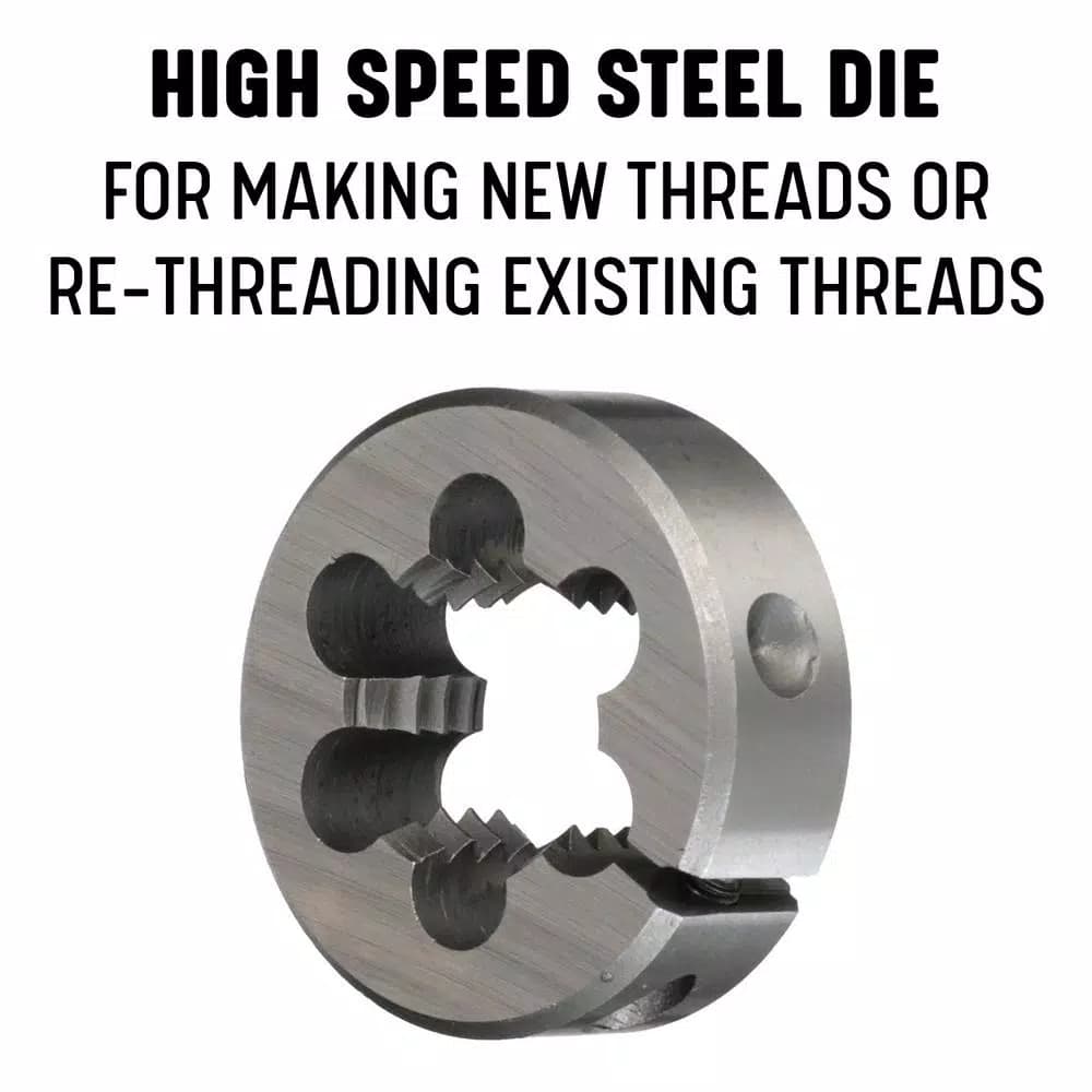 Drill America M15 x 1.5 x 1-1/2 in. High Speed Steel Adjustable Round Threading Die