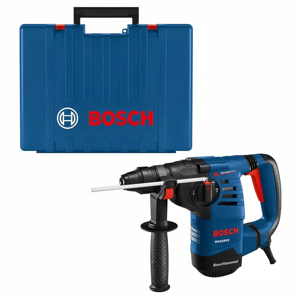 Bosch 8 Amp SDS-Plus 1-1/8 in. Corded Variable Speed Rotary Hammer Drill with Carrying Case