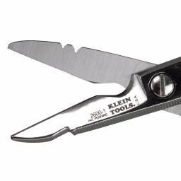 Klein Tools All-Purpose Electrician's Scissors with Forged High Carbon Steel Blades and Wire Stripping Notches thumbnail 5